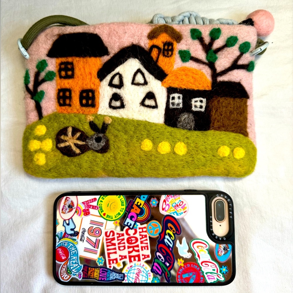 wool felt wallet, card bag, storage bag, unisex